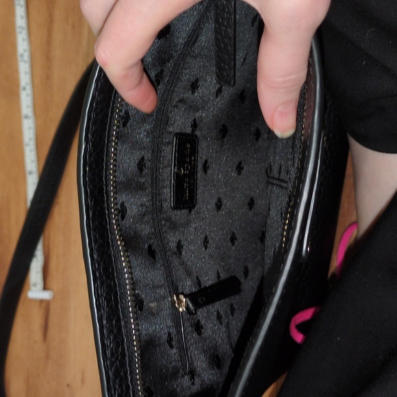 Kate Spade NWOT Black Leather Crossbody Purse  Bay Street Cora Slim - Picture 8 of 11